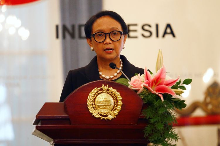 Menteri Luar Negeri Retno L Marsudi memberi keterangan soal sikap Indonesia dukung perjuangan rakyat Palestina merdeka. (Foto: kemlu)