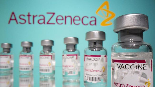 Ilustrasi vaksin AstraZeneca. (Foto: Reuters/Dado Ruvic)