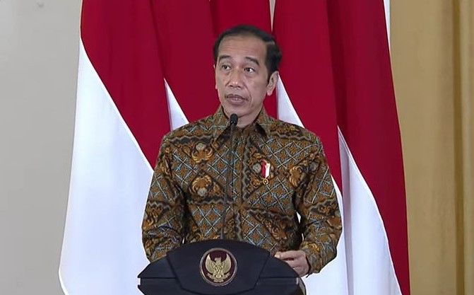 Presiden Jokowi menyampaikan sambutan dalam pembukaan "Rapat Koordinasi Nasional Pengawasan Intern Pemerintah Tahun 2021 di Istana Bogor, Kamis, 27 Mei 2021. (Foto: Setpres)