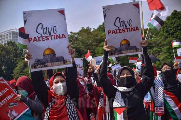 Aksi membela Palestina secara luas. (Foto: Istimewa)