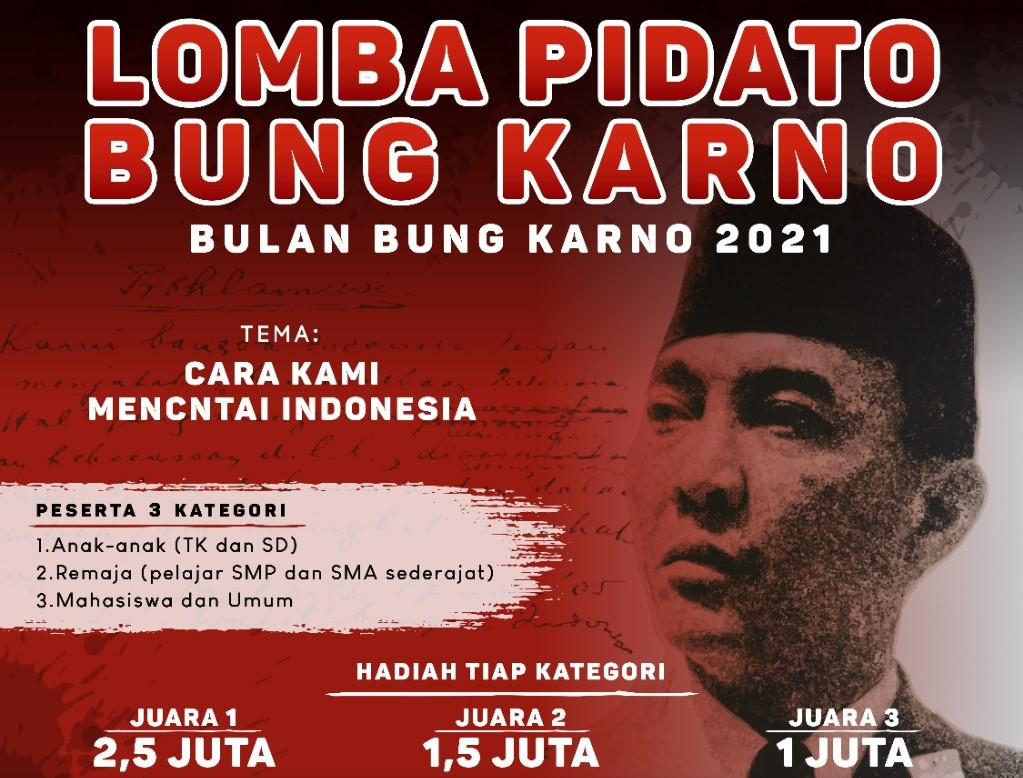 Lomba pidato gaya Bung Karno yang diselenggarakan Gubernur Ganjar. (Foto: Dok Jateng)