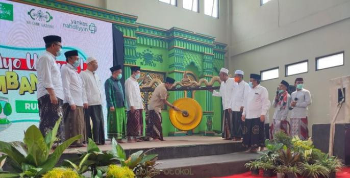 Peluncuran gerakan Ayo Urunan Mbangun RSNU di PCNU Pasuruan. (Foto: Dok Pasuruan)