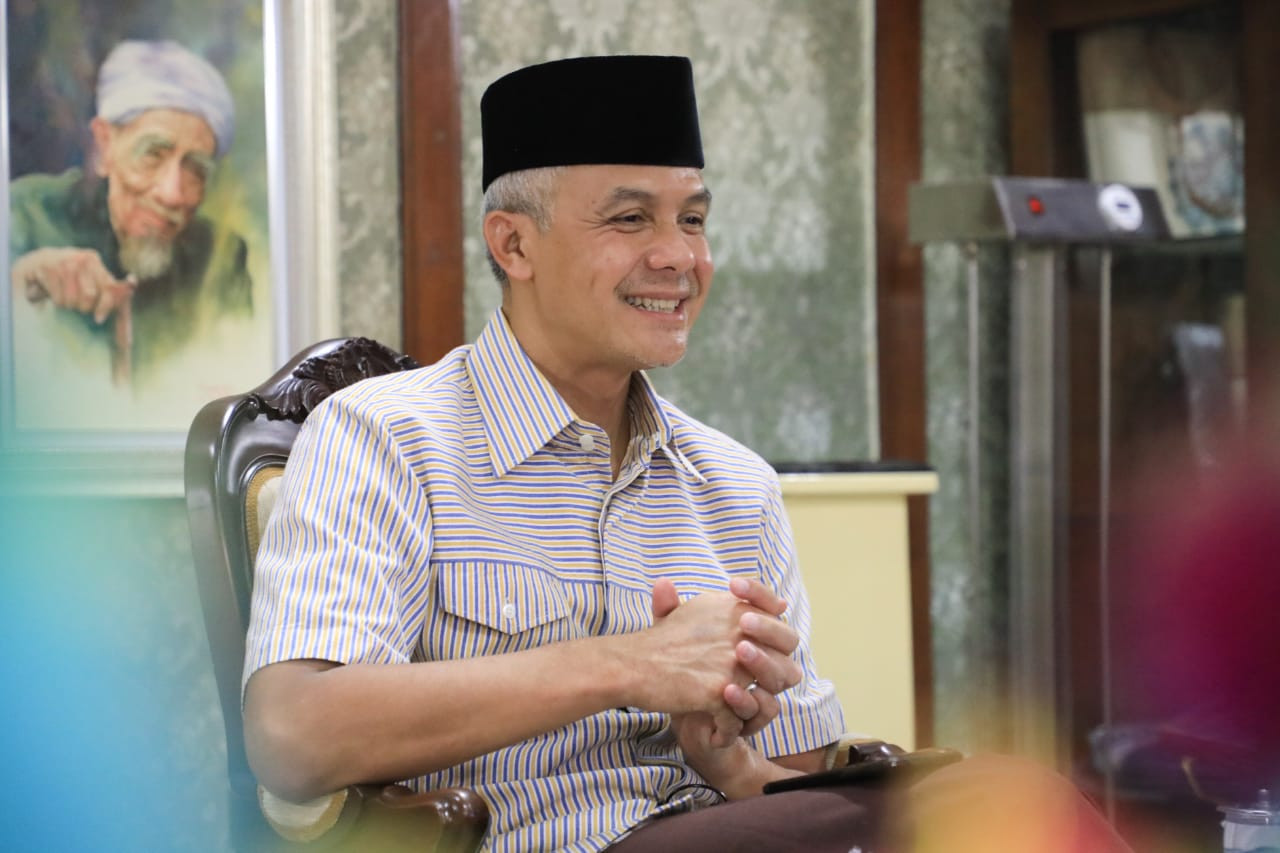 Gubernur Jawa Tengah Ganjar Pranowo saat memberikan keterangan dalam sebuah kesempatan. (Foto: Istimewa)