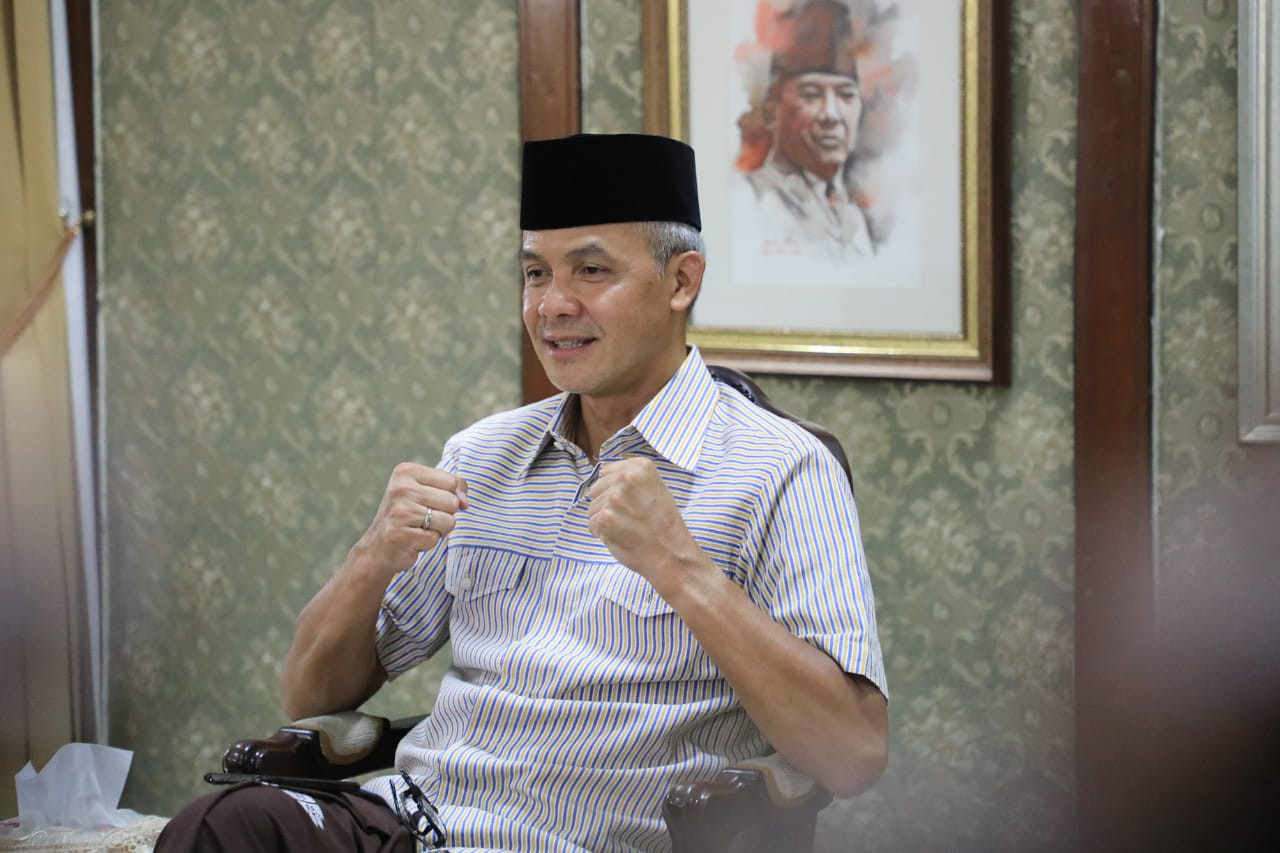 Gubernur Jawa Tengah Ganjar Pranowo saat memberikan keterangan dalam sebuah kesempatan. (Foto: Istimewa)