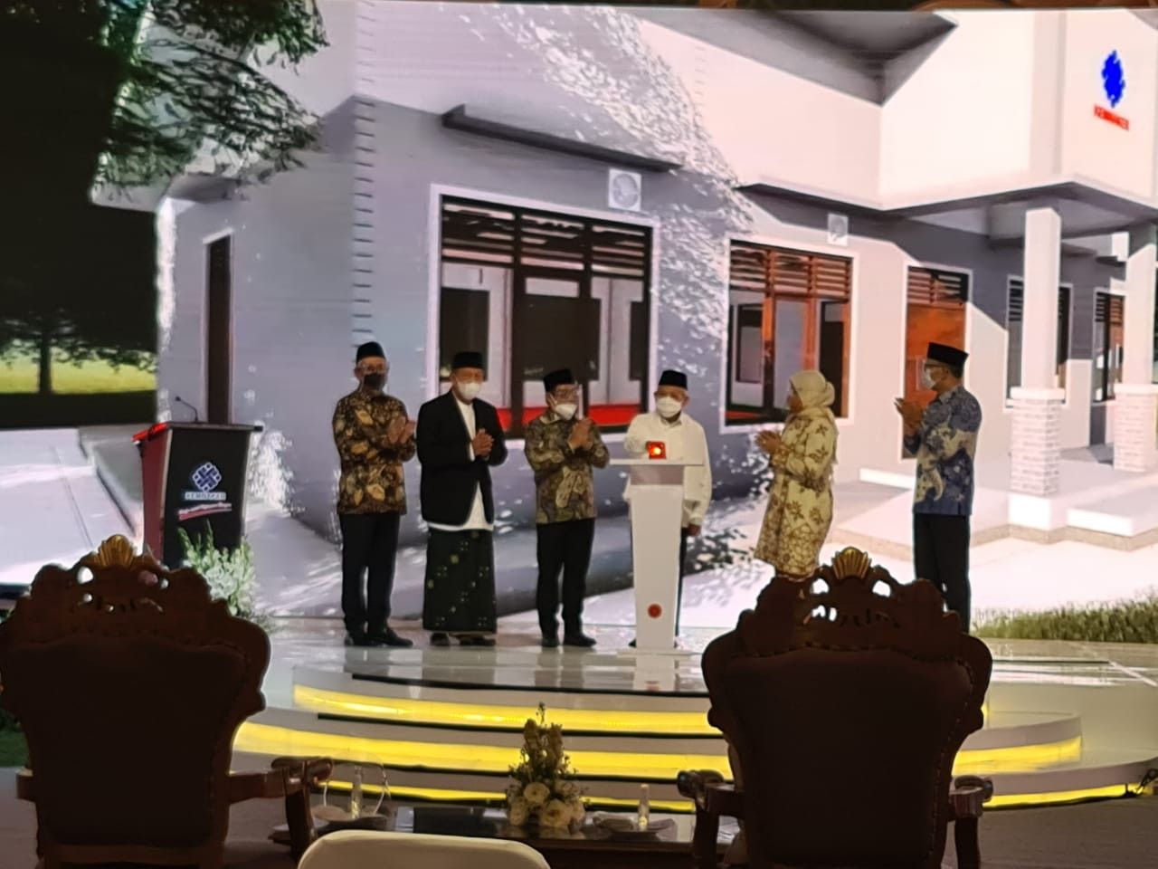 Wakil Presiden Ma'ruf Amin hadir dalam Rembuk Nasional Vokasi dan Kewirausahaan & Peresmian BLK Komunitas (BLKK) Tahun 2020, di Pondok Pesantren Cipasung, Tasikmalaya, Jawa Barat. (Foto: Istimewa)