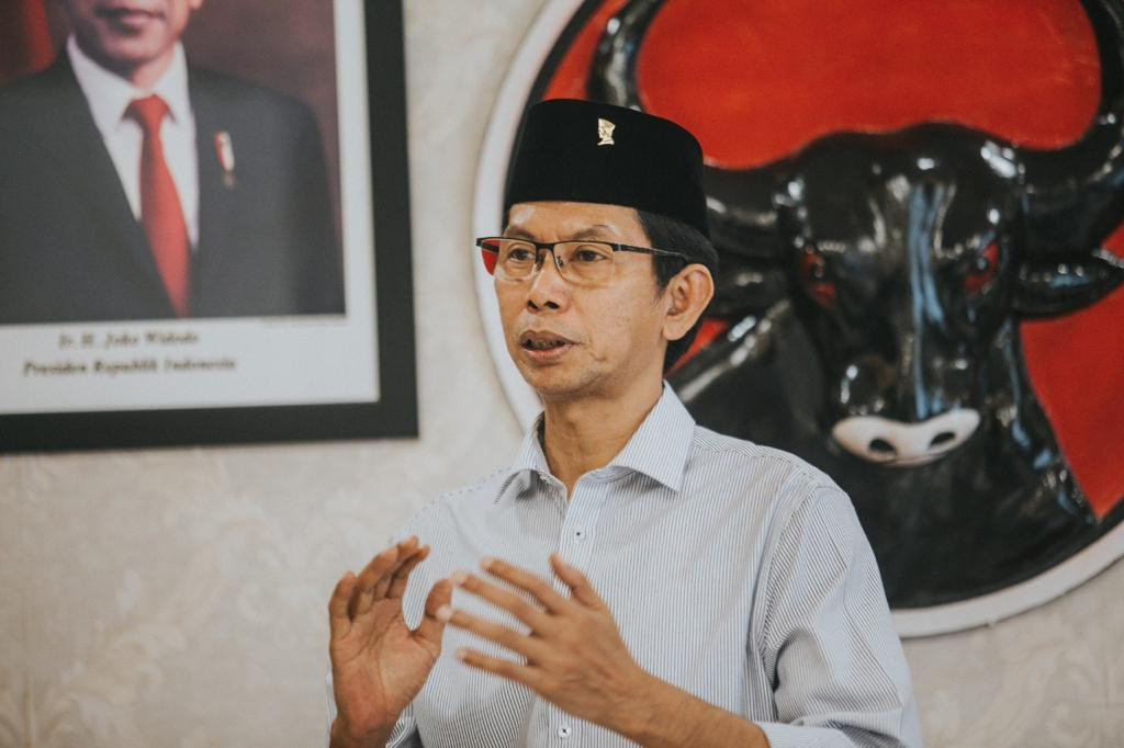 Ketua DPC PDIP Surabaya Adi Sutarwijono. (Foto: dok. Ngopibareng.id)