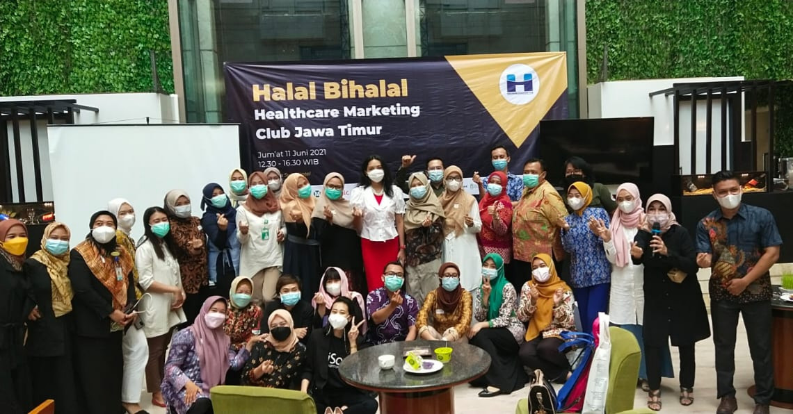 Acara halal bihalal Healthcare Marketing Club Jatim. (Foto: Pita Sari/Ngopibareng.id)