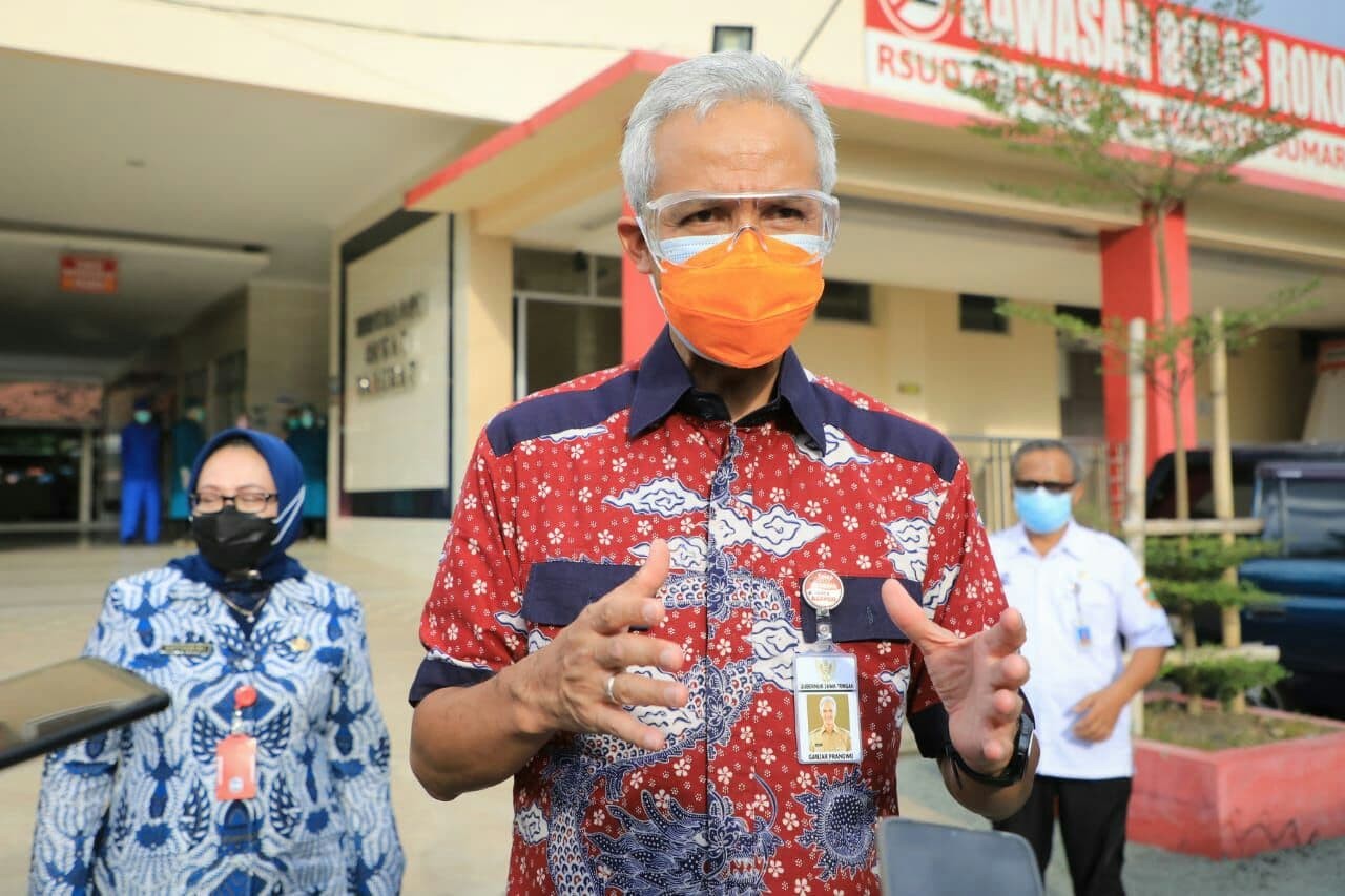 Gubernur Jawa Tengah Ganjar Pranowo akan berkomunikasi dengan Gubernur Jatim dan DIY Yogyakarta terkait pasien yang membeludak di perbatasan tiga wilayah. (Foto: Istimewa)
