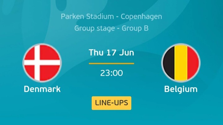 Denmark versus Belgia (Foto:UEFA.com)