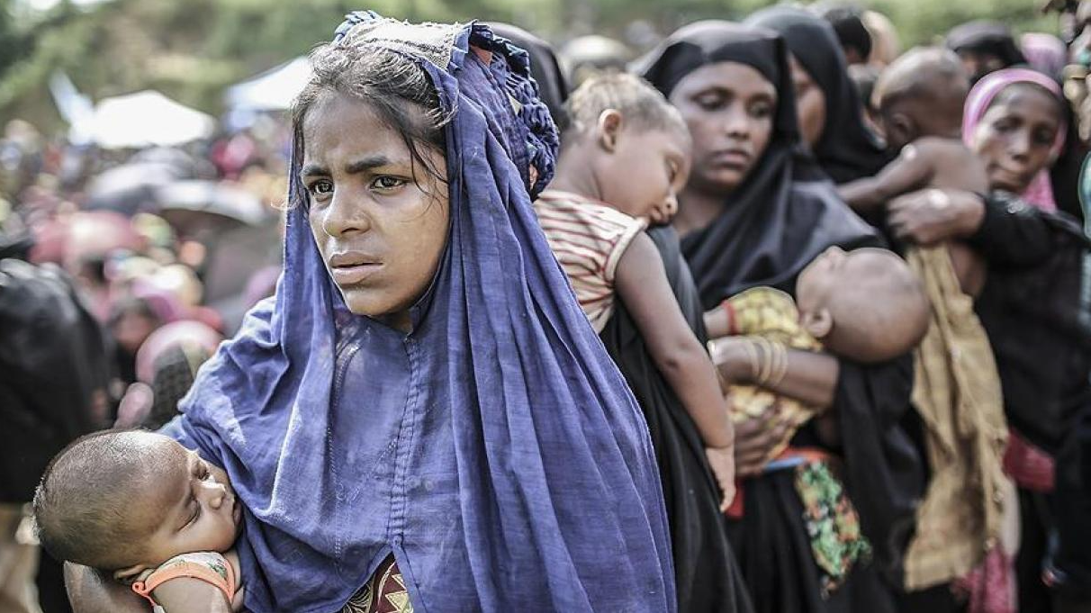Derita Muslim Rohingya dalam pengungsian, terusir dari Myanmar. (Foto: Anadolu Agency)