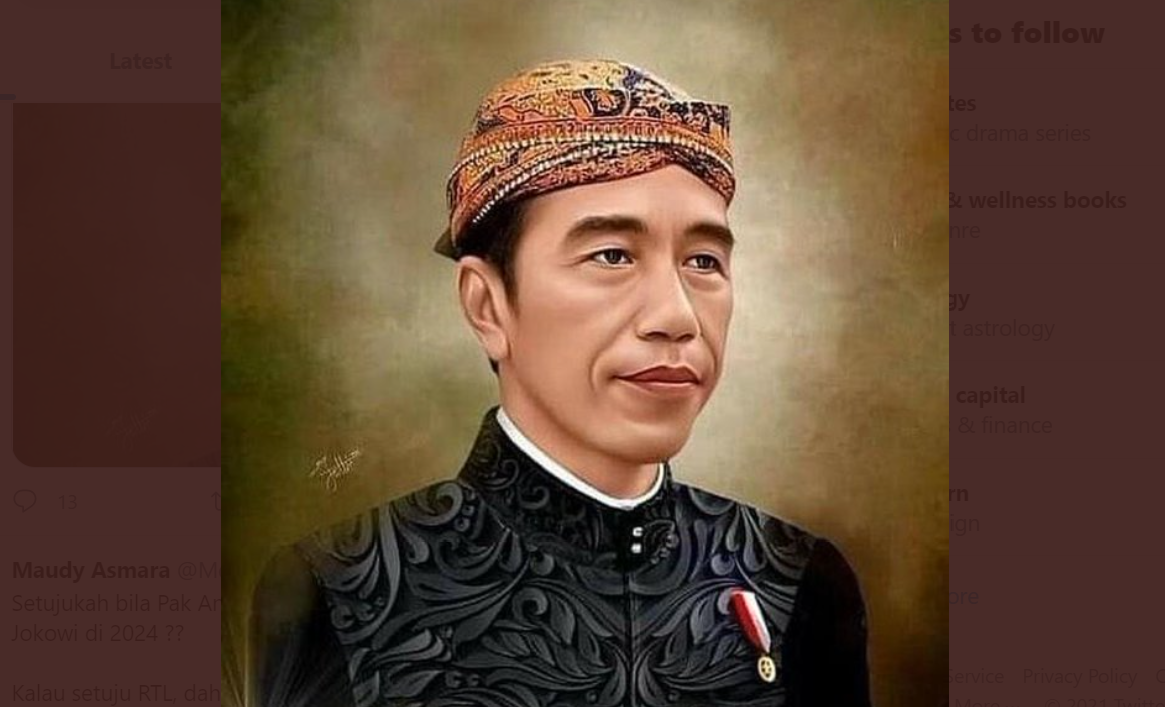 Presiden Jokowi (Foto: Twitter)