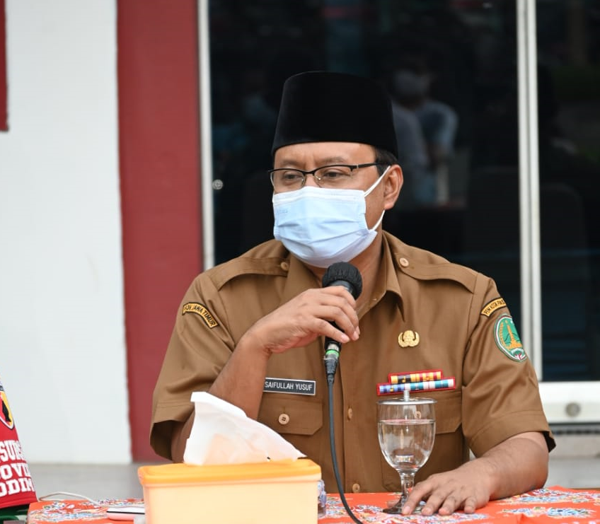 Walikota Pasuruan Saifullah Yusuf (Gus Ipul) siapkan keluarkan sejumlah kebijakan untuk atasi ledakan COVID-19 di Pasuruan. (Foto: istimewa)