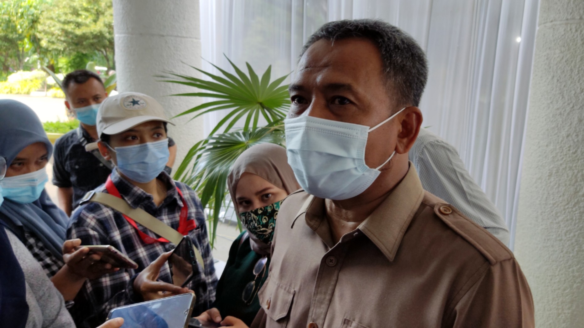 Kadispendik Surabaya, Supomo. Kota Surabaya belum memastikan akan menggelar PTM pada Juli.(Foto: Fariz Yarbo/Ngopibareng.id)