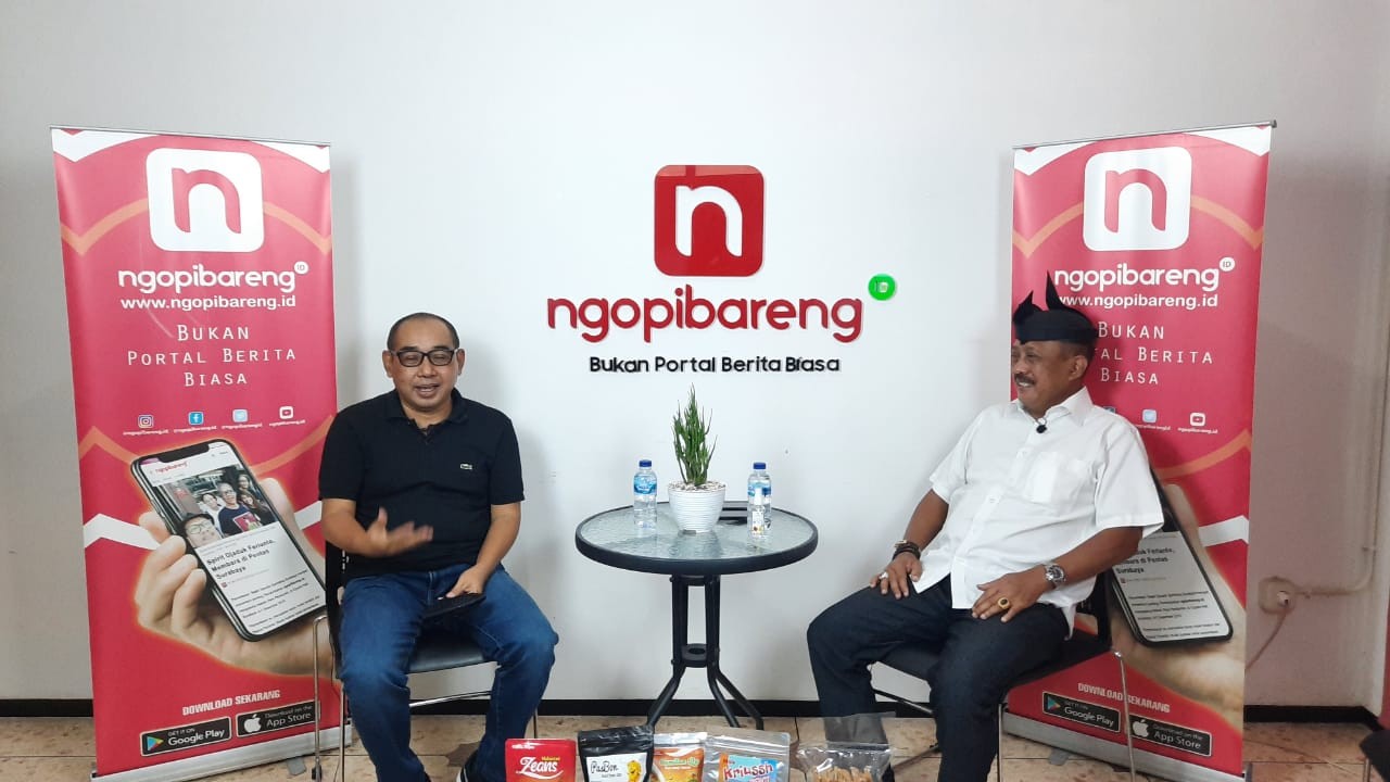 Arif Afandi dan Armuji ketika Podcast Ngopibareng.id, Rabu 23 Juni 2021. (Foto: Alief Sambogo/Ngopibareng.id)