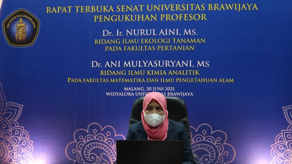 Profesor UB, Ani Mulyasuryani saat Rapat Senat Terbuka Pengukuhan Profesor UB (Foto: istimewa)