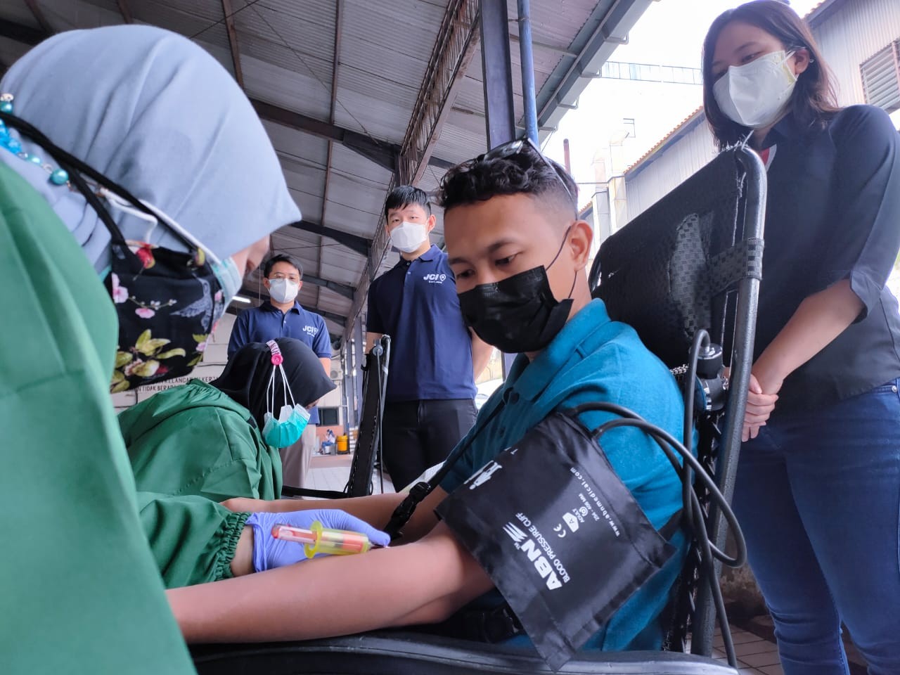 Donor plasma Konvalesen yang diselenggarakan JCI Chapter East Java. (Foto: Istimewa)
