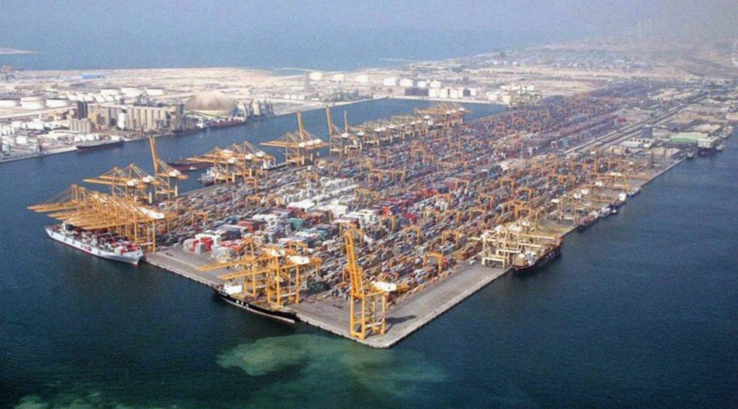 Pelabuhan Jebel Ali, di Kota Dubai, Uni Emirat Arab (UEA). (Foto: Wikipedia)