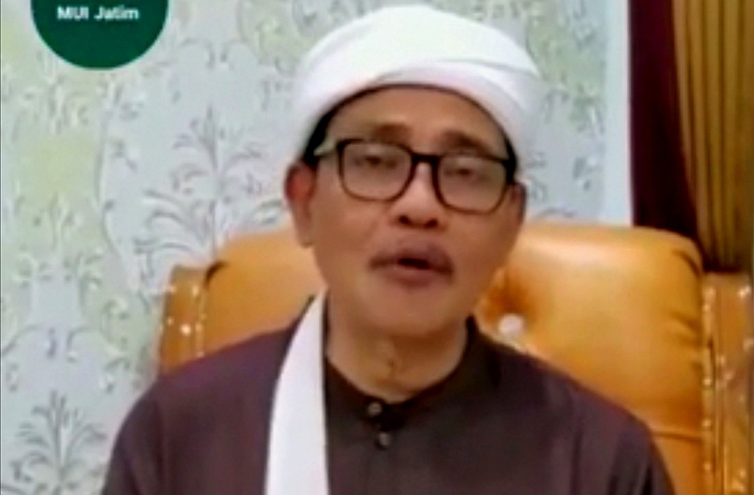 Ketua Umum Majelis Ulama Indonesia (MUI) Jawa Timur, KH Muhammad Hasan Mutawakkil Alallah. (Foto:layar youtube)