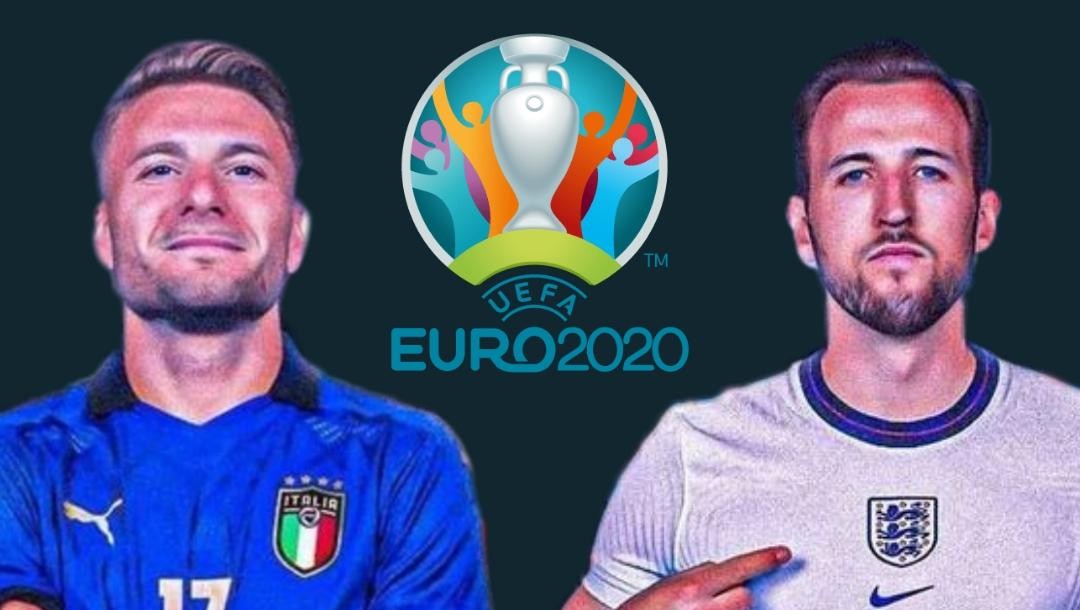 Ilustrasi final Euro 2020, timnas Italia vs Inggris. (Grafis: Fa Vidhi/Ngopibareng.id)
