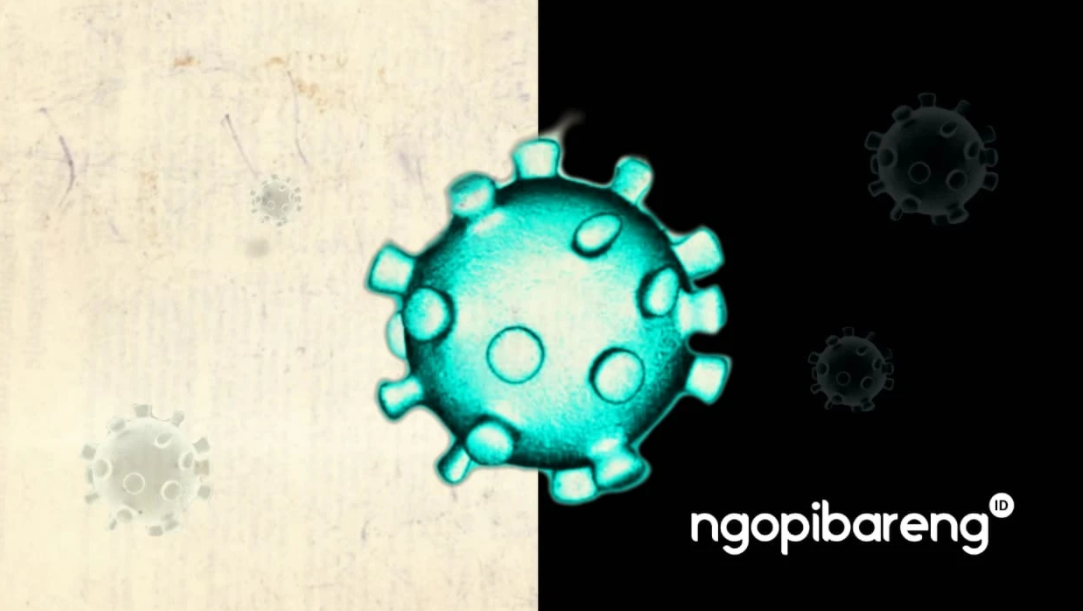 Ilustrasi virus corona atau pandemi Covid-19. (Grafis: Fa Vidhi/Ngopibareng.id)
