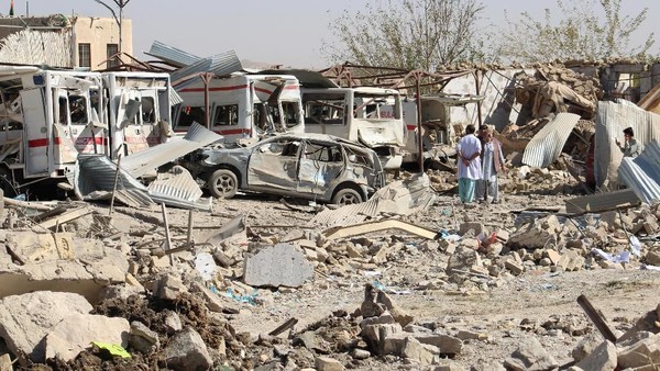 Puing-puing akibat perang di Afghanistan terjadi di kota Kabul. (Foto: Istimewa)