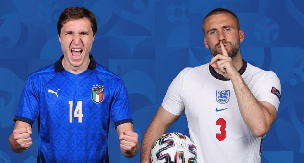 Italia vs Inggris di final Euro 2020. (Foto: UEFA)