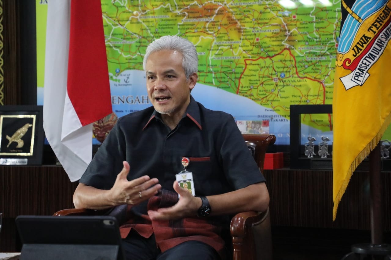 Penutupan exit tol di wilayah Jawa Tengah pada 16-22 Juli 2021 mendapat dukungan Gubernur Jawa Tengah Ganjar Pranowo. (Foto: Dok Jateng)