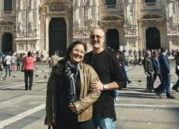 Dewi Irawan dan mendiang suaminya Luca Francesco alias Lukman Karim bin Gianfranco Marini semasa hidup. (Foto: ist)