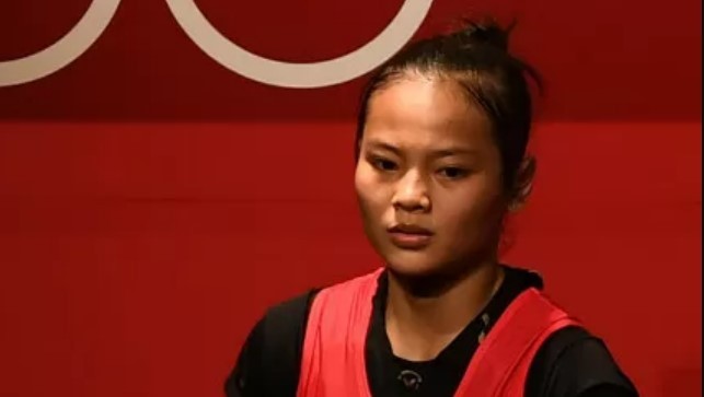 Lifter muda Indonesia Windy Cantika Aisah menjadi atlet pertama Indonesia yang meraih medali di Olimpiade Tokyo 2020. (Foto: Antara)