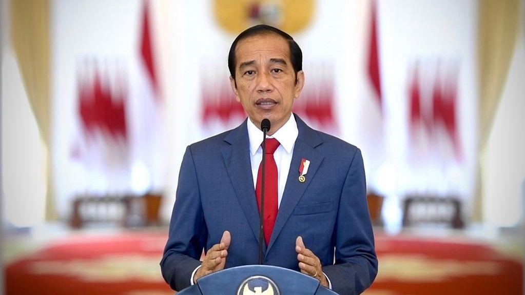Presiden Jokowi luncurkan semboyan baru ASN ( foto:Setpres)