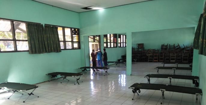 Tempat isolasi terpusat yang disiapkan Pemkab Pasuruan untuk isoman. (Foto: Dok Pasuruan)