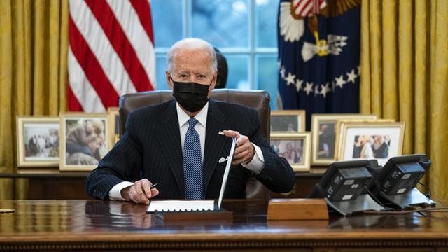 Presiden Amerika Serikat Joe Biden di Gedung Putih. (Foto: Istimewa)