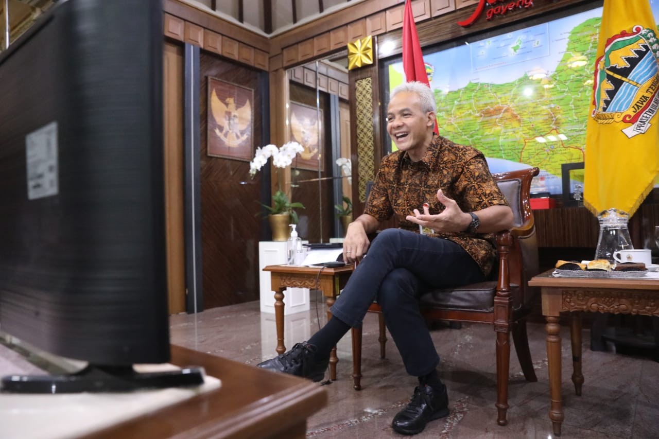 Gubernur Jawa Tengah Ganjar Pranowo mendukung penuh usulan pemberian gelar pahlawan nasional untuk Ali Sastroamidjojo. (Foto: Dok Jateng)
