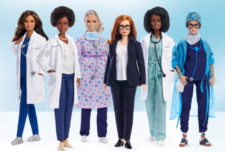 Boneka Barbie memberikan penghargaan untuk 6 tokoh perempuan yang giat melawan pandemi Covid-19. (Foto: Dok. Mattel)