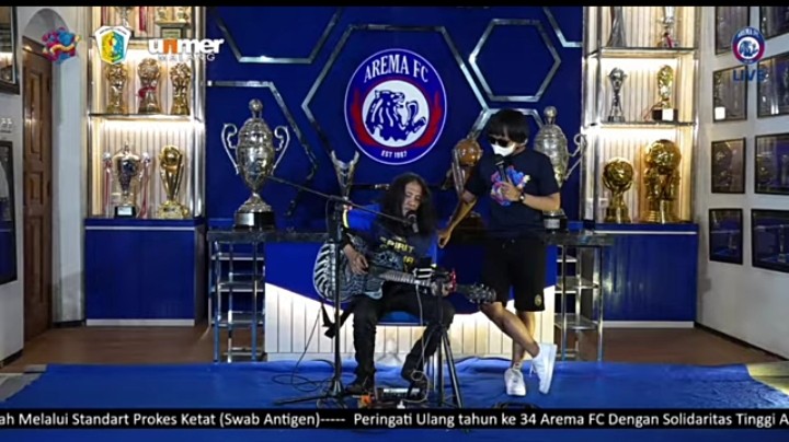Konser virtual Arema FC untuk merayakan HUT ke-34 Arema (YouTube: Arema FC)