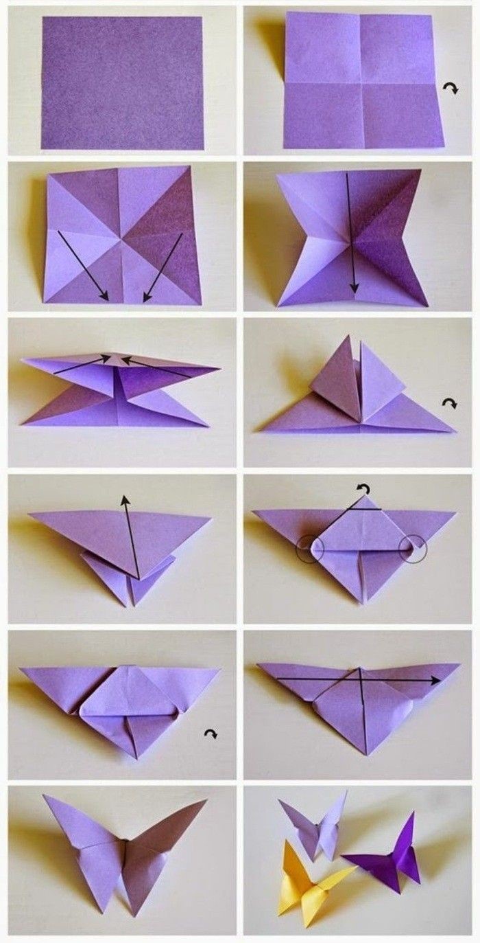 Ilustrasi origami kupu-kupu. (Foto: Istimewa)