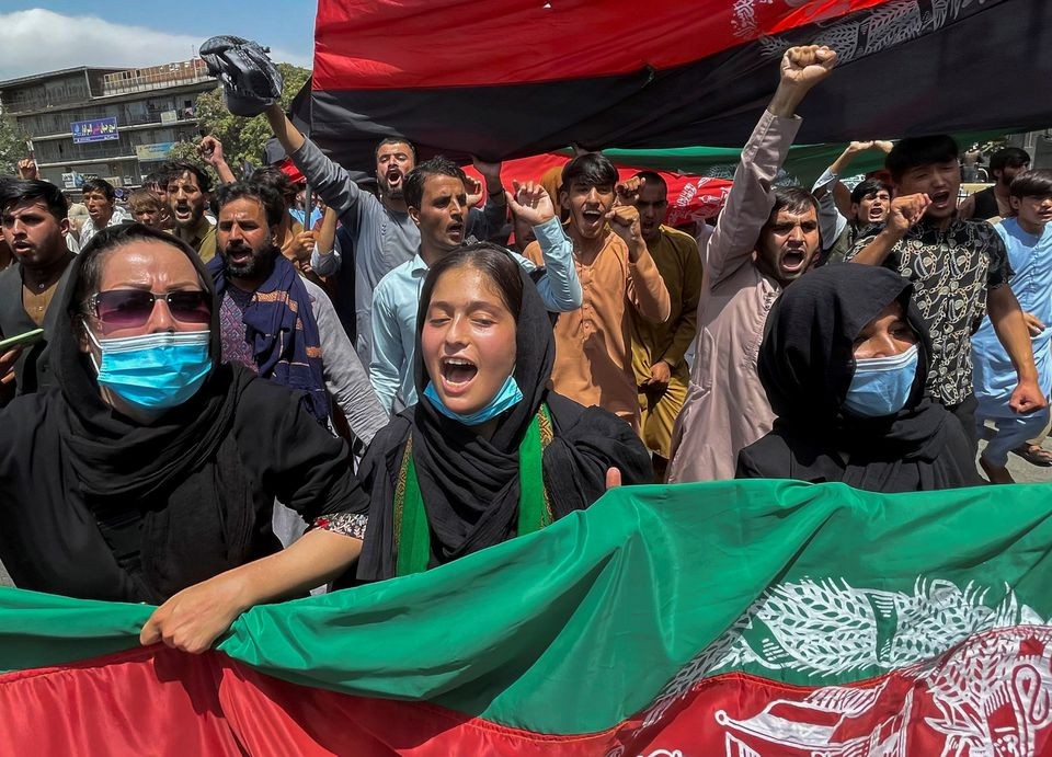 Aksi demo menolak Taliban di Afghanistan. (Foto: Istimewa)