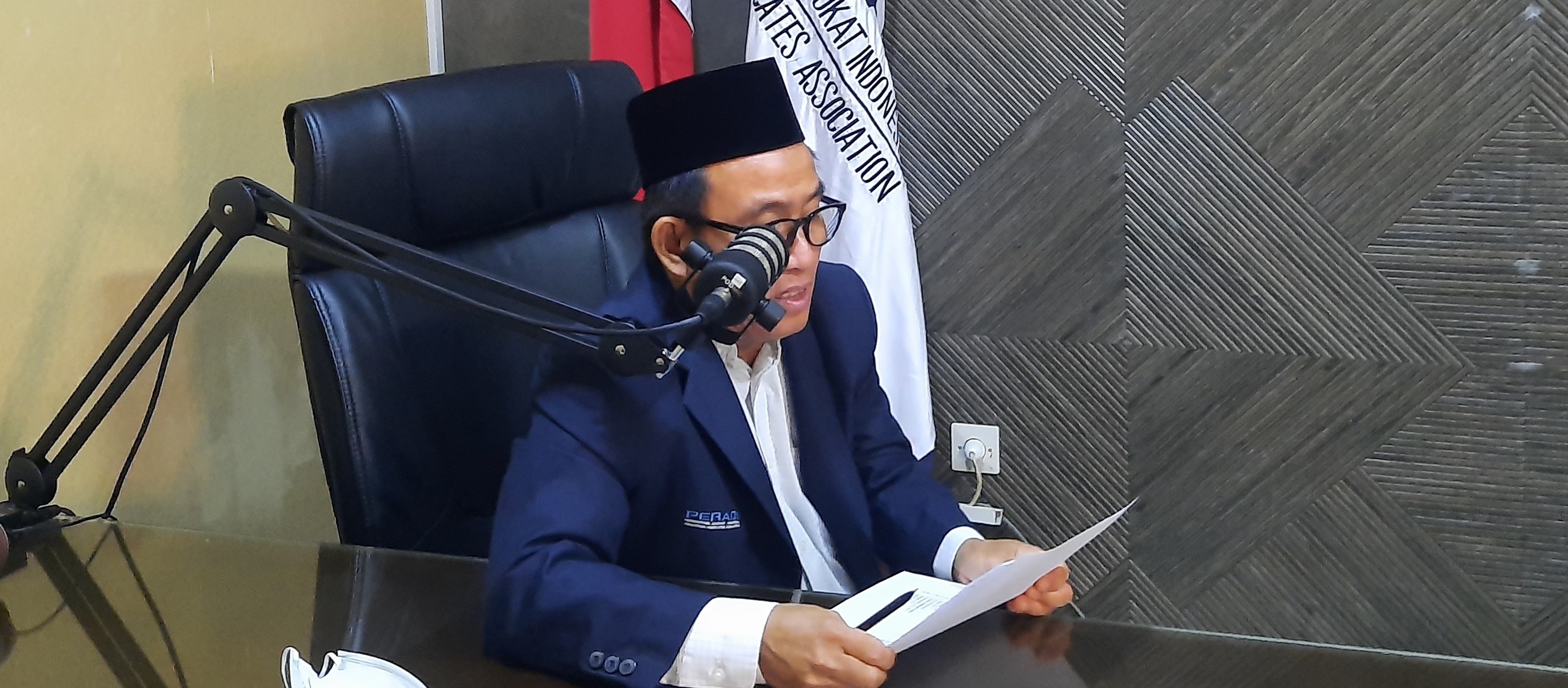 Ketua DPC Peradi Surabaya, Haryanto. (Foto: Alief Sambogo/Ngopibareng.id)