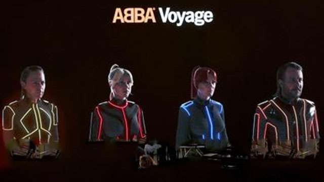 Kelompok musik  ABBA secara virtual akan terlihat dalam acara Voyage mereka di Grona Lund, Stockholm, Swedia. (Foto:AFP/TRT World)