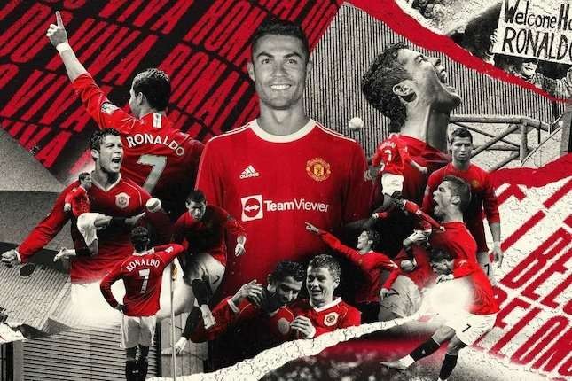 Cristiano Ronaldo akan debut kedua bersama Manchester United pada 11 September 2021. (Foto: Twitter)
