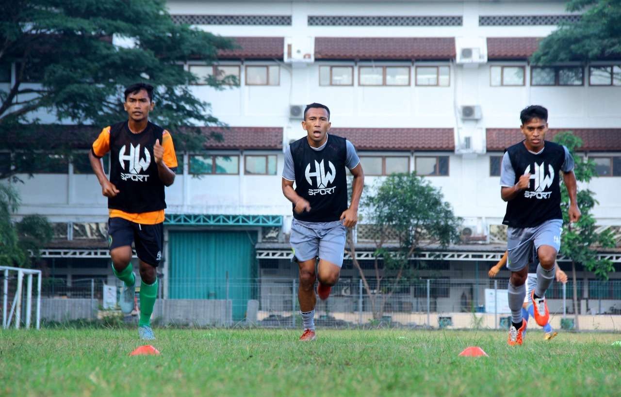 Pemain HWFC mengikuti TC di Yogyakarta. (Foto: Istimewa)