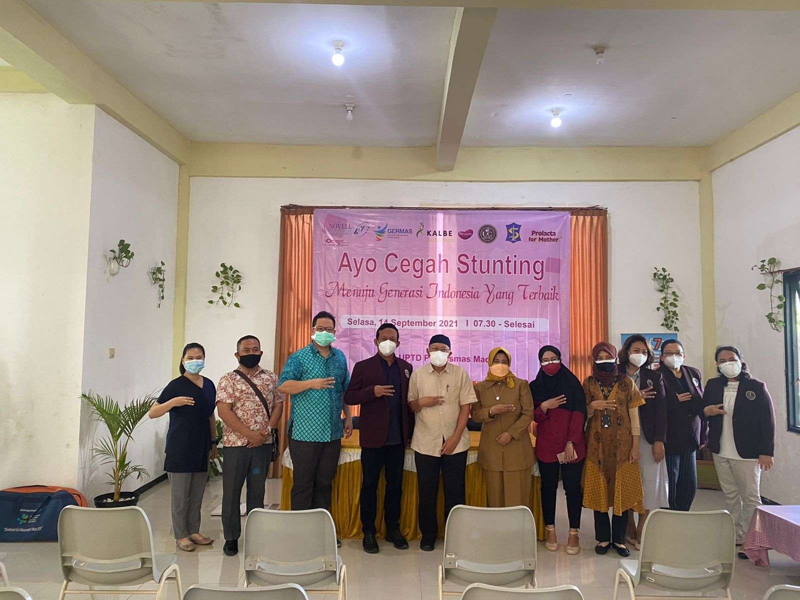 sosialisasi 'Ayo Cegah Stunting Menuju Generasi Indonesia Terbaik yang dilakukan di Puskesmas Made Kecamatan Sambikerep, Surabaya. (Foto: istimewa)