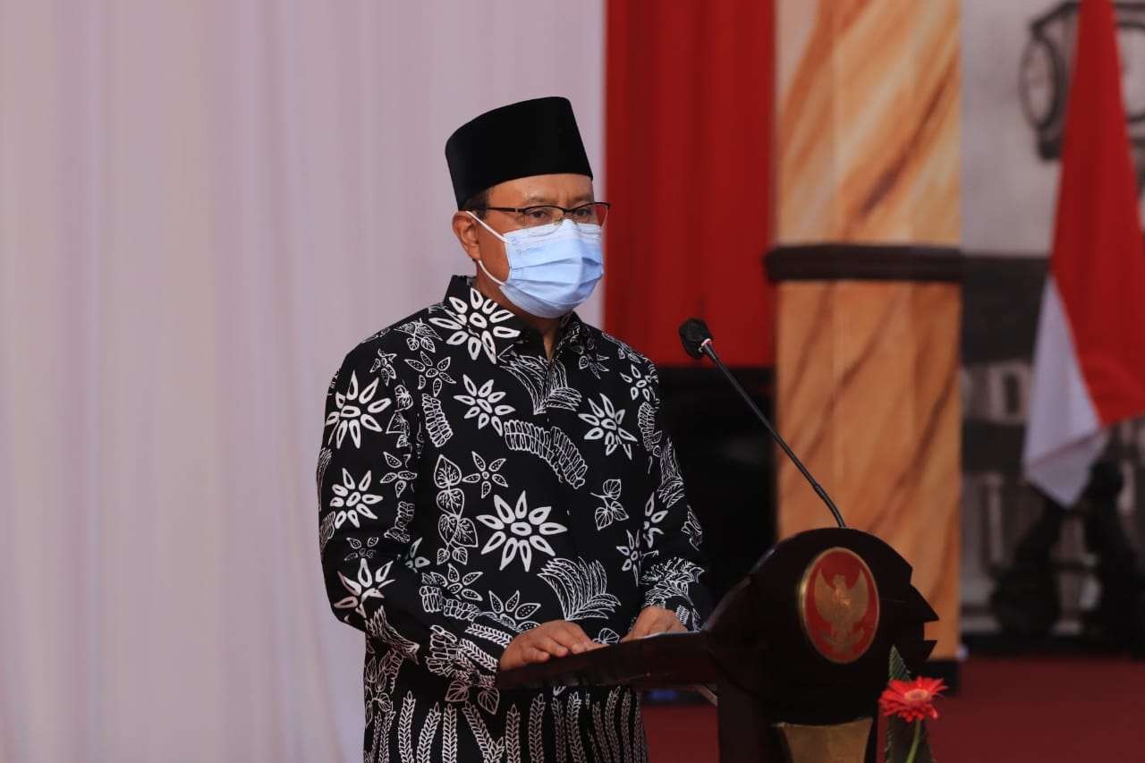 Gus Ipul saat pelantikan Pengurus Dekranasda Kota Pasuruan (Lailiyah Rahmawati)