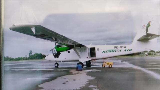 Pesawat Rimbun Air PK OTW, yang ditemukan hancur hari Rabu siang, di Kabupaten Intan Jaya, Papua. (Foto:Istimewa)
