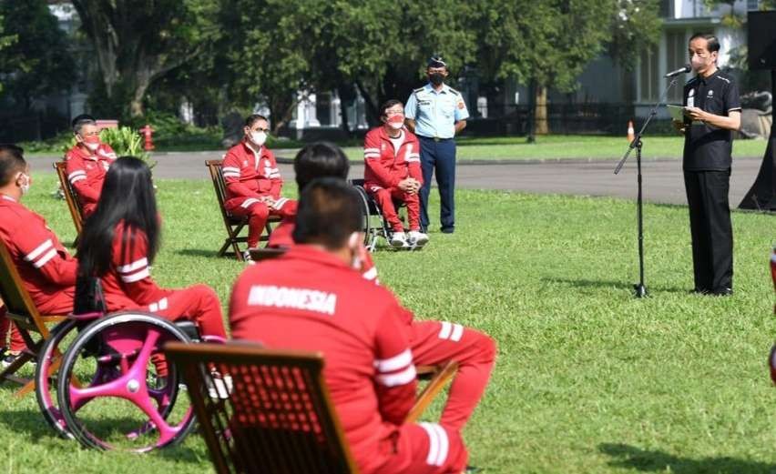 Presiden Jokowi menerima atlet Pralimpiade di Istana Bogor (Foto: Setpres)