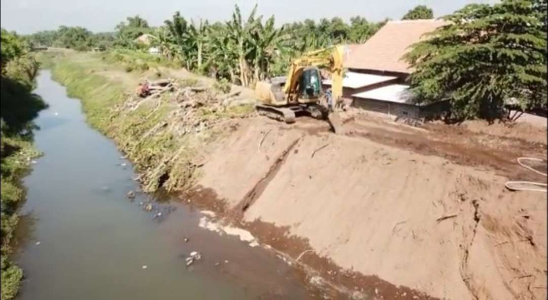 Normalisasi Sungai Petung Kota Pasuruan oleh Dinas Pekerjaan Umum Sumber Daya Air Pemprov Jawa Timur (dok Dinas PUPR Kota Pasuruan)