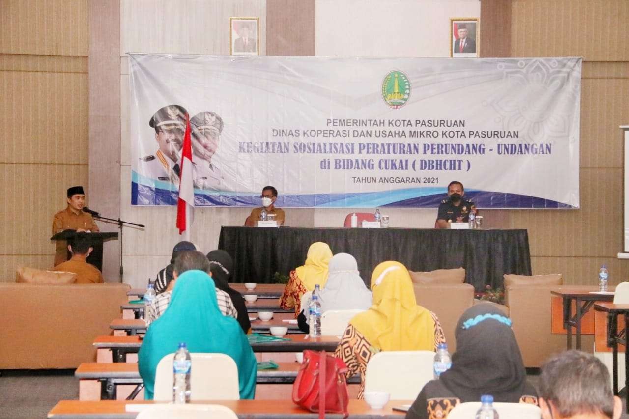 Pemerintah Kota Pasuruan menggelar sosialisasi Peraturan Perundang-undangan DBHCT (Lailiyah Rahmawati)