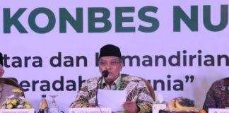 KH Said Aqil Siroj, Ketua Umum PBNU dalam Munas-KonbeMusyawarah NU di Jakarta 2021. (Foto:Istimewa)