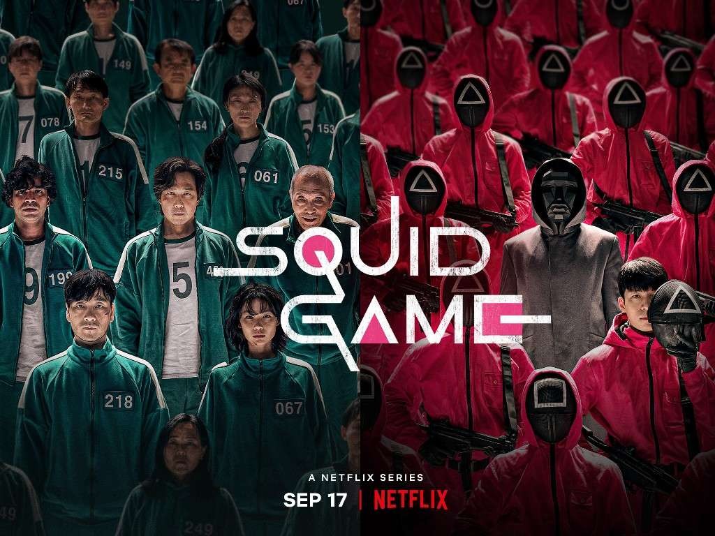 Salah satu poster drakor Squid Game di Netflix. (Foto: Dok. Netflix)