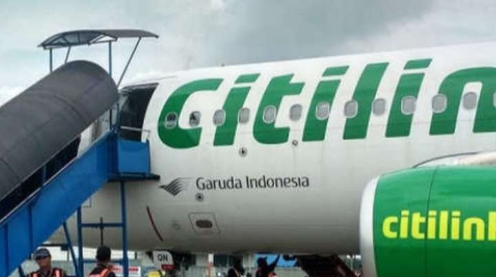 Ilustrasi pesawat Citilink mengklarifikasi terkait pendaratan darurut di Palembang. (Foto: Istimewa ).